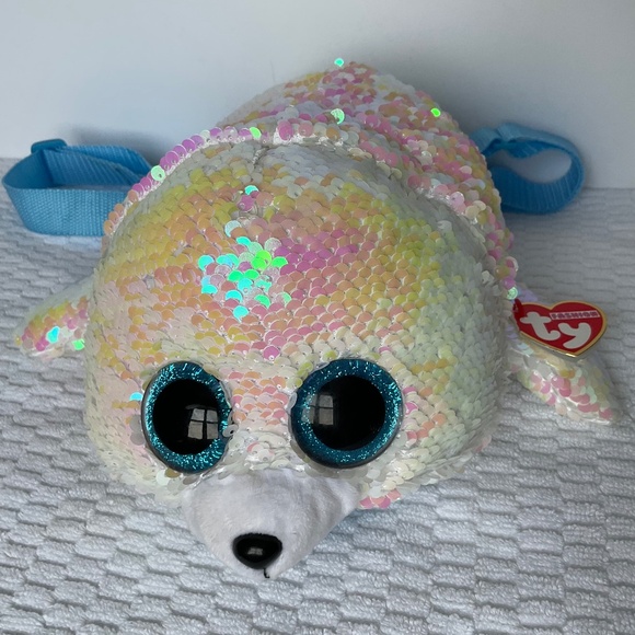 The Ty Fashion Collection - Backpack - Icy the Seal - Multicolour Sequins - Picture 1 of 16